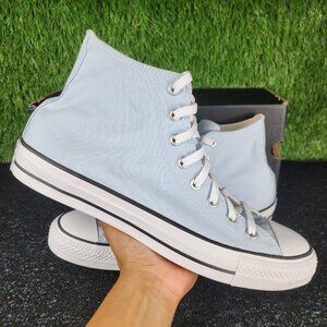 NEW Converse CTAS High Baby Light Blue Sneakers Men's Size 11 Canvas Casual Shoe